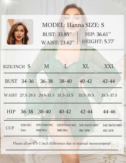 2 Piece Sheer Kimono Robe with Lace Teddy