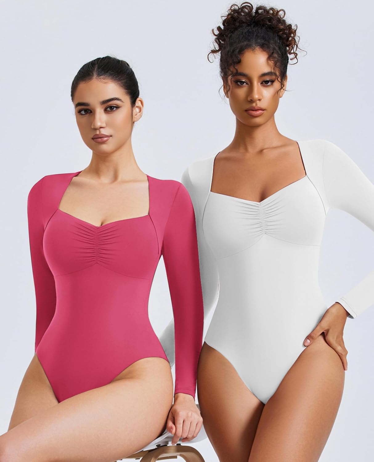 Sweetheart Neckline Bodysuit Tops