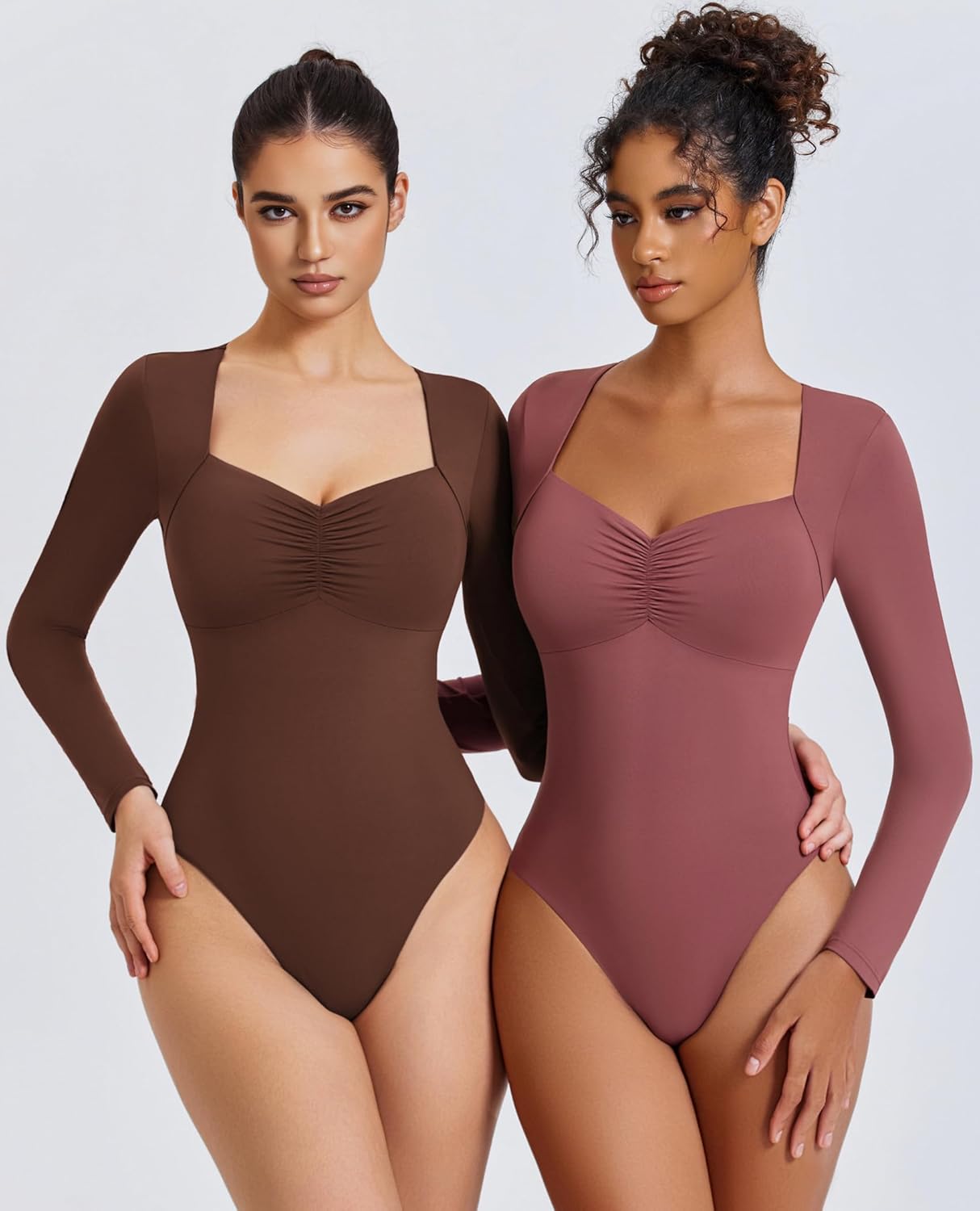 Sweetheart Neckline Bodysuit Tops