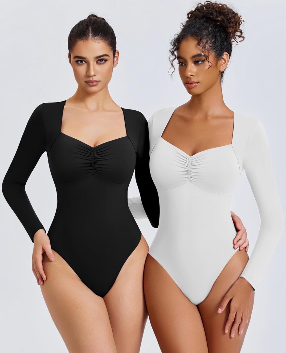 Sweetheart Neckline Bodysuit Tops