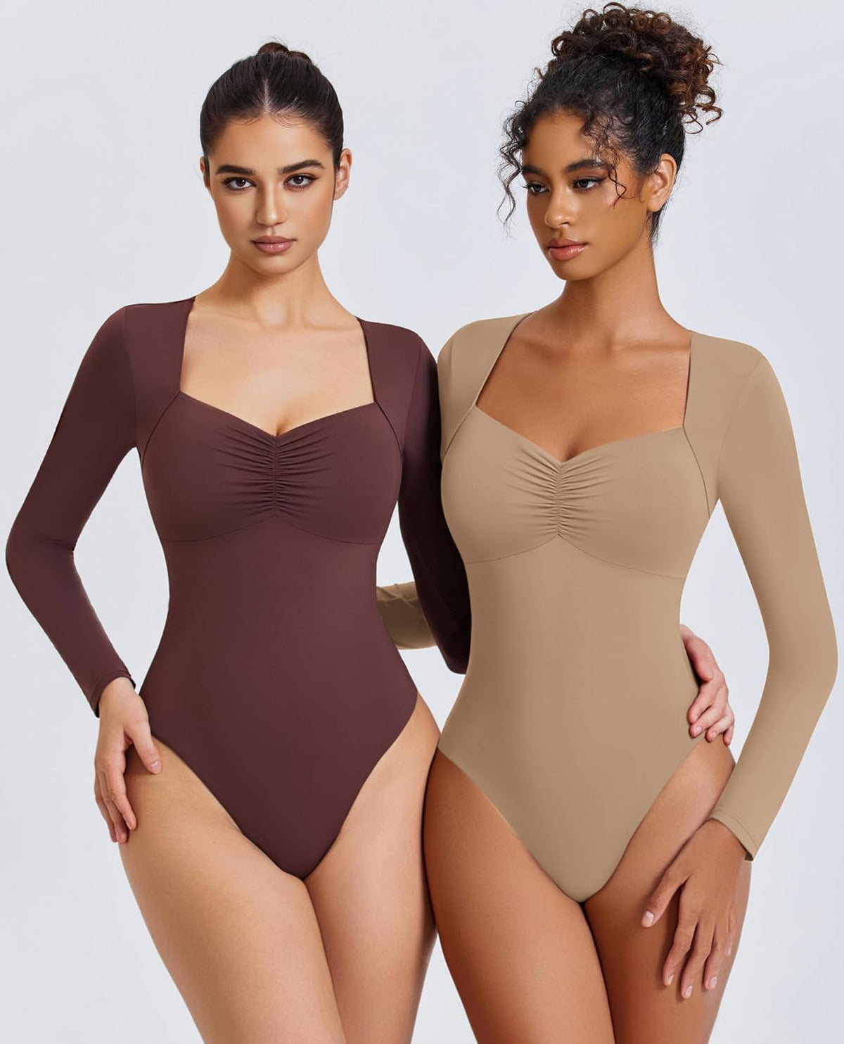 Sweetheart Neckline Bodysuit Tops
