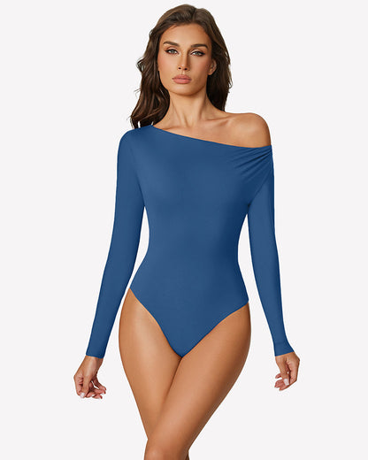 Off the Shoulder Long Sleeve Bodysuit
