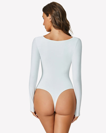 Off the Shoulder Long Sleeve Bodysuit