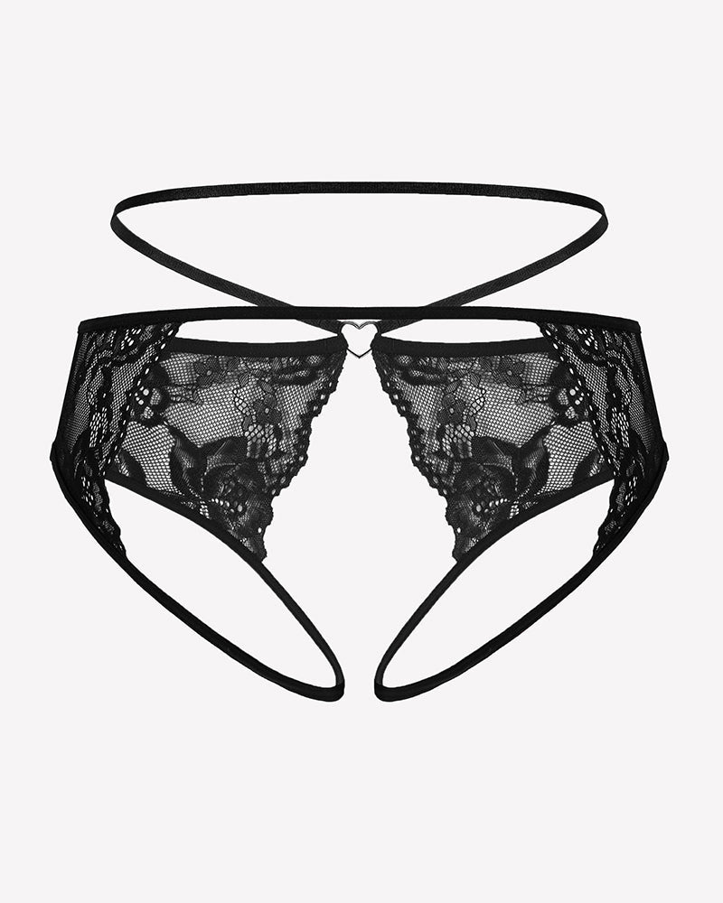 Strap Cheeky Underwear Floral Lace Panties