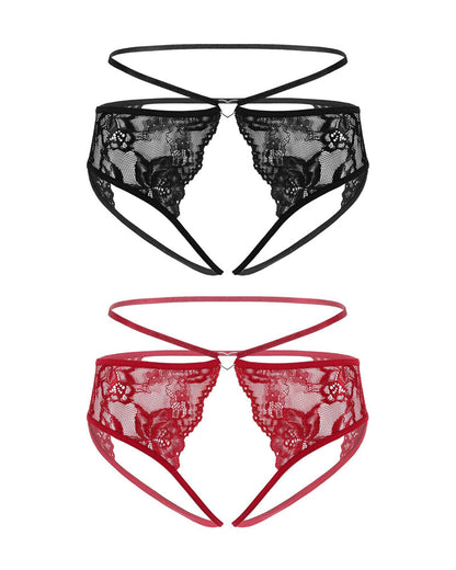 Strap Cheeky Underwear Floral Lace Panties
