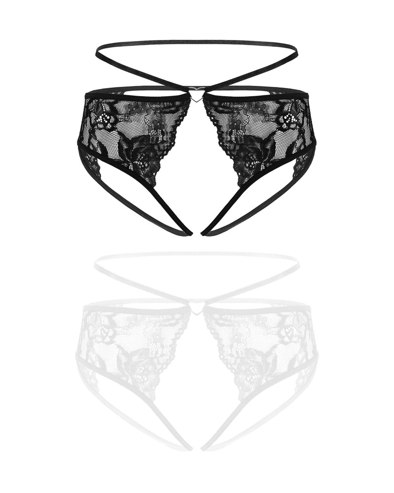 Strap Cheeky Underwear Floral Lace Panties
