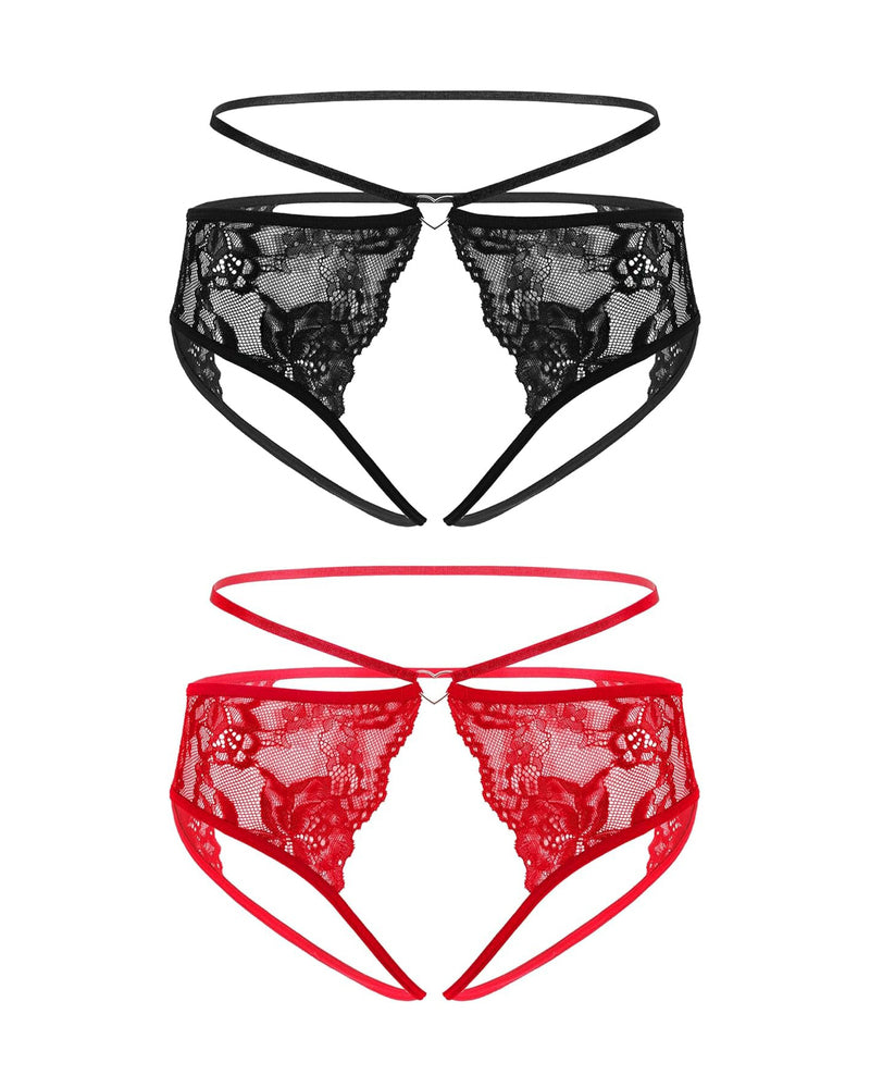 Strap Cheeky Underwear Floral Lace Panties