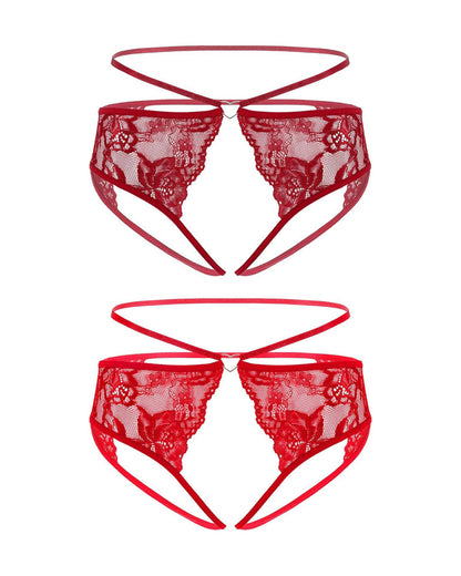 Strap Cheeky Underwear Floral Lace Panties