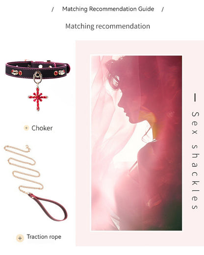 Temperature-Sensitive Color-Changing Snowflakes Spiked Leather Collars