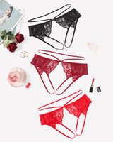 Strap Cheeky Underwear Floral Lace Panties