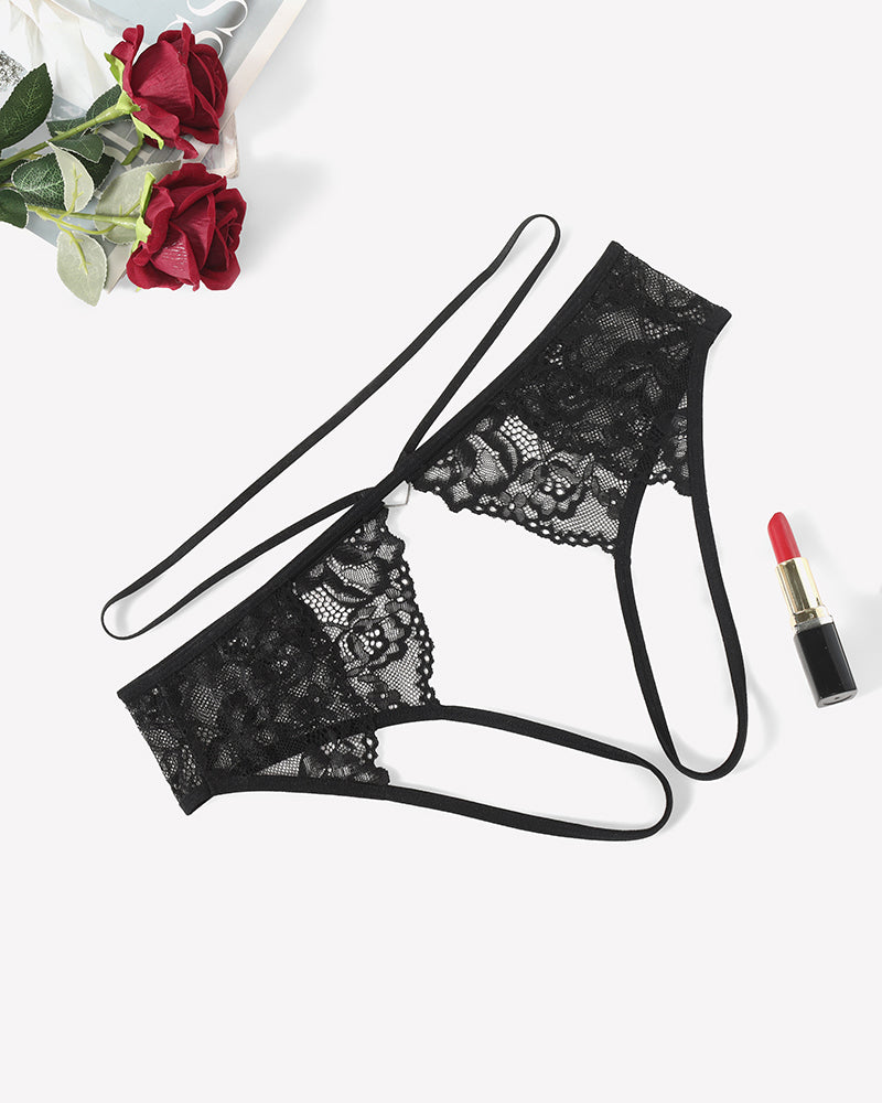 Strap Cheeky Underwear Floral Lace Panties