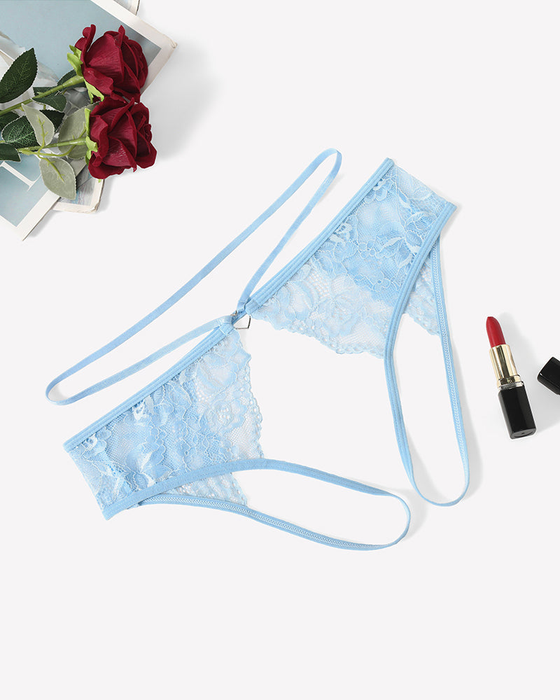 Strap Cheeky Underwear Floral Lace Panties