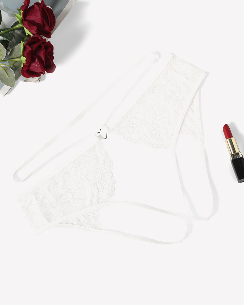 Strap Cheeky Underwear Floral Lace Panties
