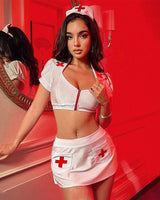 Nurse Uniform Skirt Set+ Headband